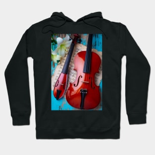 Pocket Violin And Full Size Violin Still life Hoodie